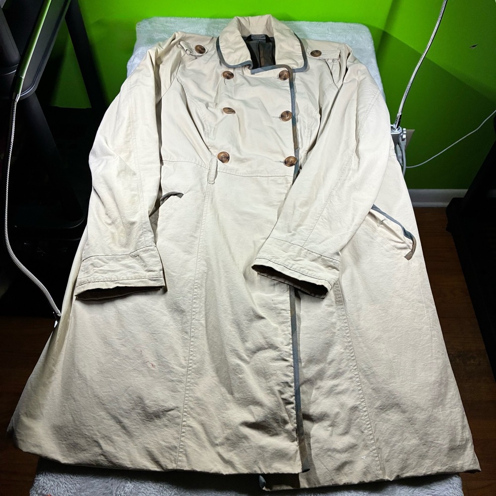 Torrid Outlander The Series Trench Coat Tan Beige Plaid Lining Plus Size 2